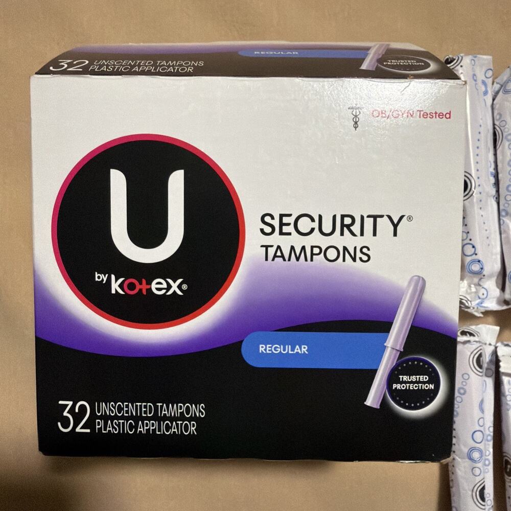 U Kotex Security Tampons Sealed Regular Unscented 32cnt & 13 Open Discontinued
